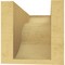 Ekena Millwork 5"W x 10"D x 5"H Wide Carmel Rough Cedar Woodgrain TimberThane Corbel, Primed Tan CORUR05X10X05CARRCPR - alternate 2